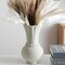 Ceramic Vase, Grey Modern Vase for Pampas Grass, Dried Flower Vase, Modern Pottery Vase, Decorative Terracotta Flower Vase, Clay Vase, Centerpieces for Dining Table 5.5"L x 5.5"W x 10.27"H